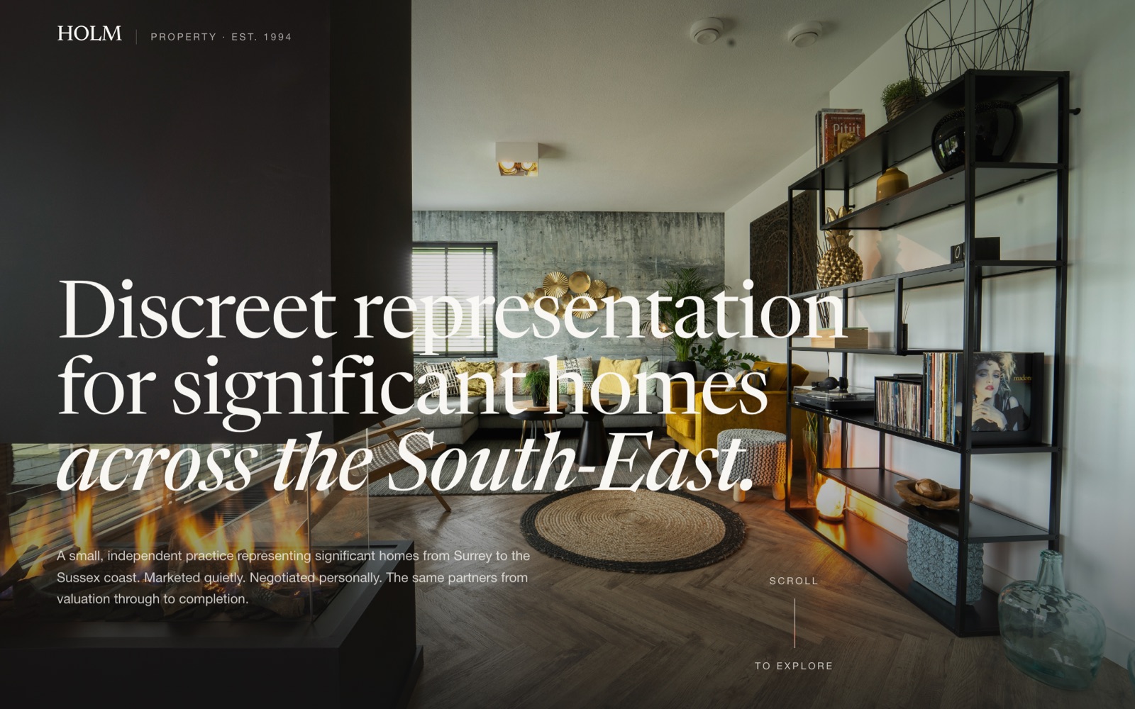 The HOLM Property site we built